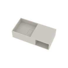 Ideavit SolidPlan-80 tvättställ, 80x40 cm, matt vit