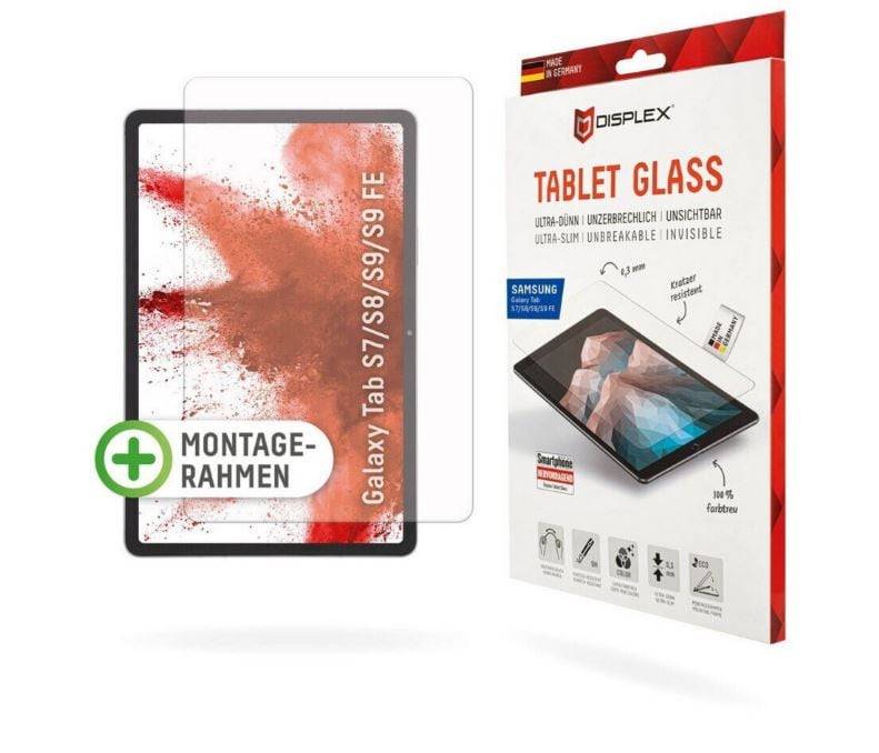 DISPLEX Hybrid Glass til Tab S7, S8, S9, S9 FE, S10 FE og S10 Lite.