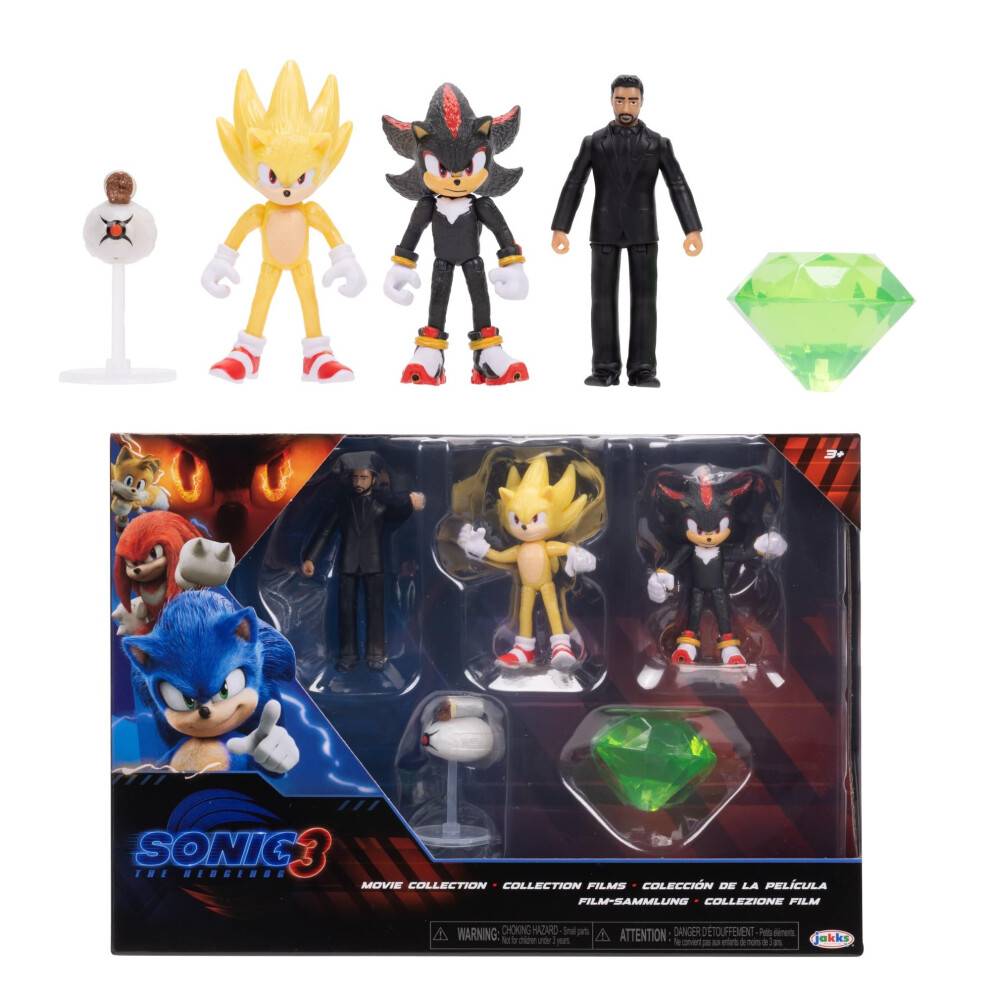 Sonic 3 Movie ActionFigures Multi-Pack 2,5"""" figur fra Wave 2