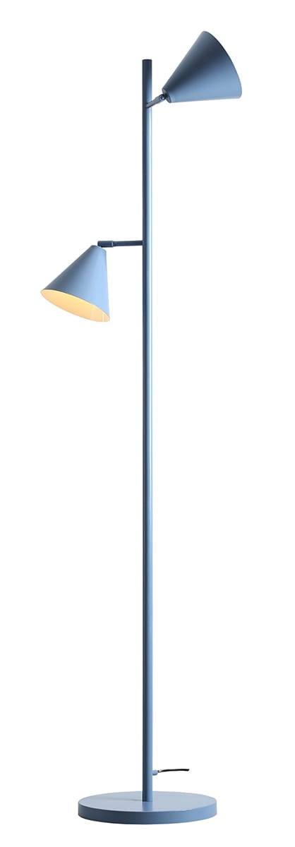 Golvlampa Form 2 Metall Blå