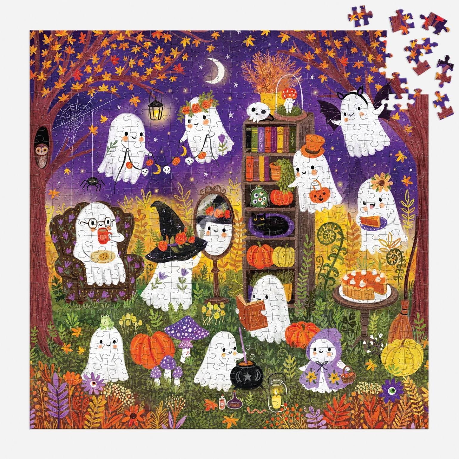 Ghostly Gathering 500 Piece Family Jigsaw Puzzle - Default Title