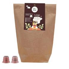 CUP VERDE – 100 Lungo Kaffeekapseln Nespresso* kompatibel/fein aromatisch/Nachhaltig - Heim kompostierbar – fair gehandelt - schonend geröstet