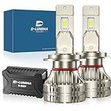 D-Lumina H7 LED-strålkastarlampa för bilar och lastbilar, Super Bright H7 LED-lampor 26000LM Halvljuslampor 6500K LED-lampkonverteringssats - 2 års garanti