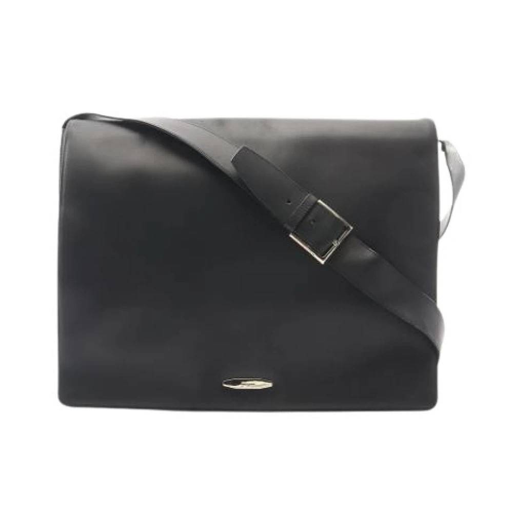 Salvatore Ferragamo Pre-owned Pre-owned Læder Messenger Taske - Vintage - Herre - Sort - ONE SIZE - Læder
