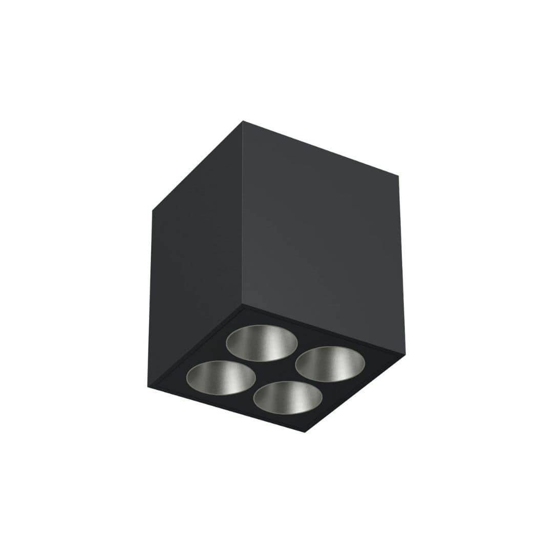 Light Shadow Surface 4 Spots Square Optic Wide Flood Sort - Flos.
