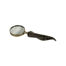 Horn Magnifier Antique Brass