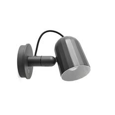 HAY Noc vägglampa med brytare dark grey