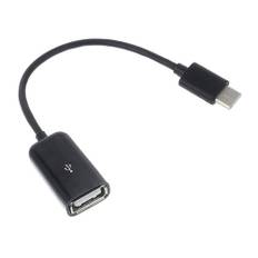 USB 3.1 Type-C han-stik til USB 2.0 A hun-stik OTG kabel - Sort