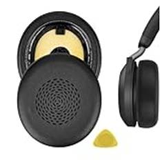 Geekria QuickFit reserv öronkuddar för Jabra Evolve2 75 trådlösa hörlurar öronkuddar, headset öronkuddar, öronkåpor, öronkåpor, reparationsdelar (svart)