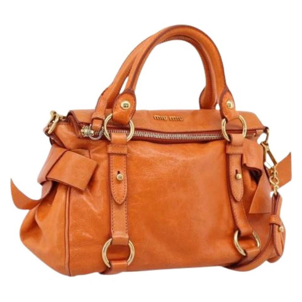 Miu Miu Pre-owned Pre-owned Hand Bag - Vintage - Dame - Orange - ONE SIZE - Uld