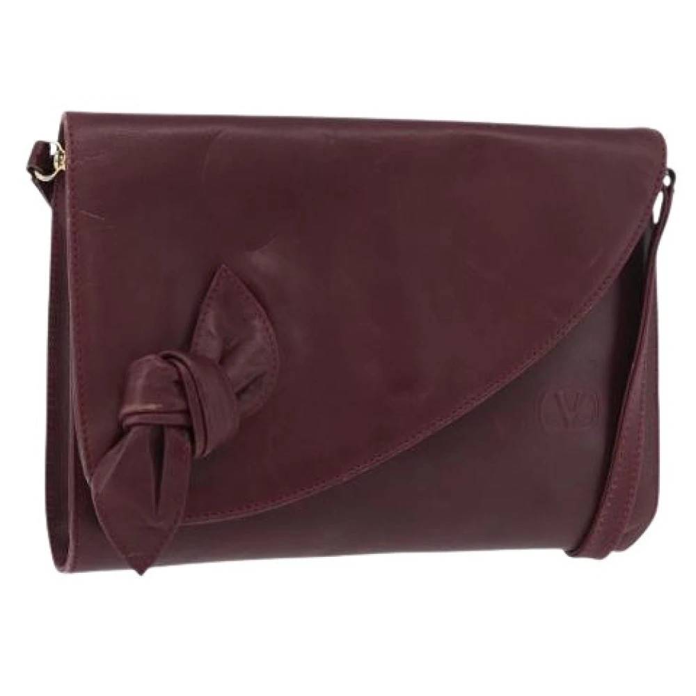 Valentino Vintage Pre-owned Vintage Skuldertaske - Vintage - Dame - Rød - ONE SIZE - Uld