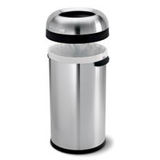 Simplehuman affaldsspand, 60 liter, børstet stål