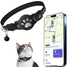 Lollanda Pet Tracker,GPS-halsbånd kompatibelt med iOS,Apple Find My Tracker,Pet Tracker til kattetracker og hund,Vandtæt og reflekterende