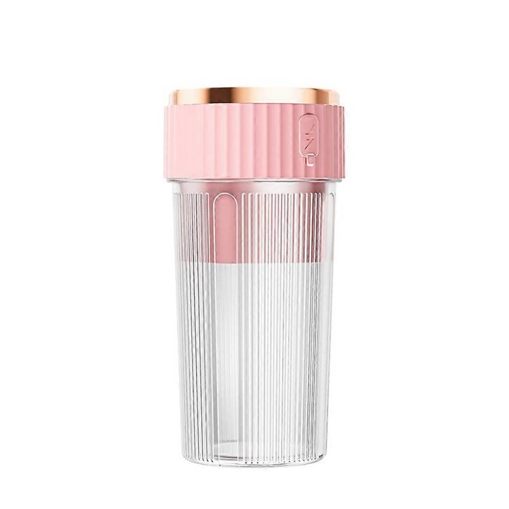 (pink) Juicing Cup Rechargeable Mini Electric Juicer Small Portable Juicer Household Multifunctional Fruit Blender