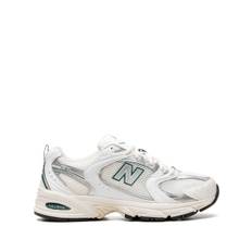 New Balance - 530 Sea Salt/Marsh Green sneakers - herr - Tyg/polyuretan/Tyg/gummi - 4.5 - Vit