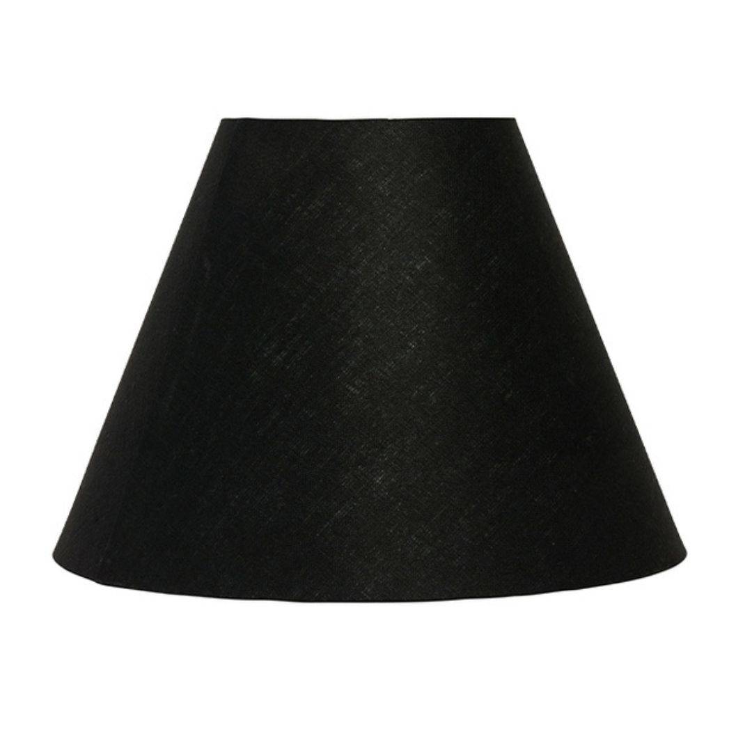 Lampskärm Basic cone 23 Black - Ø23/11 cm/H 18 cm