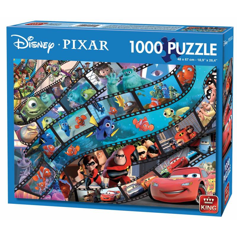King 5265 Disney Pixar Movie Magic Jigsaw Puzzle 1000-Piece, 68 x...