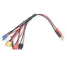 Lipo Batteriladdare, med Olika Laddningsalternativ 8-i-1 Rc Lipo Batteriladdare Adapterkontakt Splitterkabel för IMAX B6 Laddare