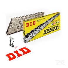 Did 525-120Vx3 2009-2022 BMW S 1000 RR Uyumlu Zincir Vx3 Xring Silver