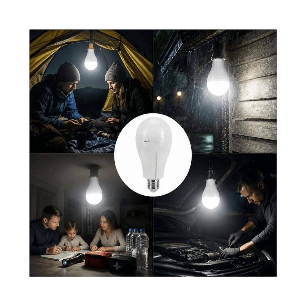 LED Emergency E27 Bulb with 18650 Battery for Power Failure, Camping, and Outdoor Use
