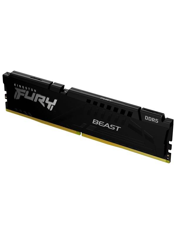 Kingston FURY Beast DDR5-6000 - 32GB - CL36 - Single Channel (1 pcs) - AMD EXPO & Intel XMP - Svart