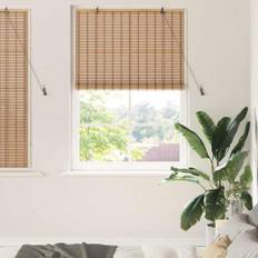 vidaXL Rullegardin Andet Lys Brun 110 x 160 cm Bambus