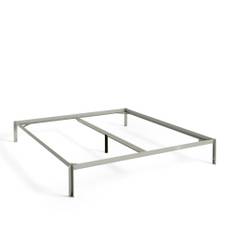 HAY - Connect Bed W180 X L200 X H30 W. Support Bar - Warm Grey - Sängar - Grå