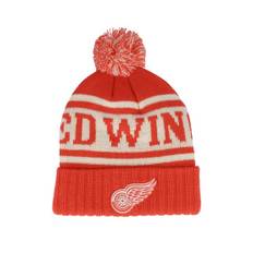 American Needle - NHL Röd pom Beanie - Detroit Red Wings Pillow Line Knit Red/Ivory Pom @ Hatstore