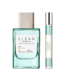 CLEAN Perfume Reserve H2EAU Golden Citrus EDP DUO: 100 ml + 10 ml. Rollerball