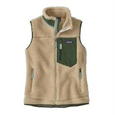 Patagonia Womens Classic Retro-X Vest, Dark Natural / Pine Green