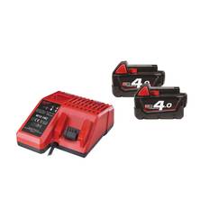 Milwaukee M18 B4 2XBatteri 1X Combilader