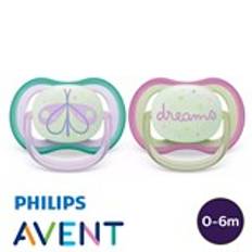 Philips Avent Ultra Air Nighttime sutter, silikone, str 1 (0-6 mdr)