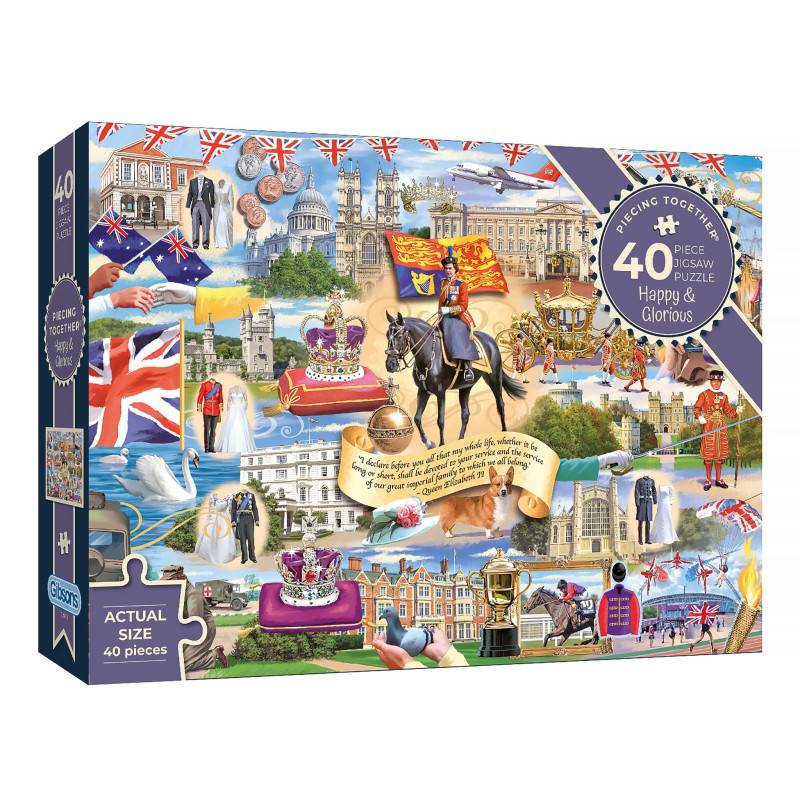 Royal Montage Puzzle, 40 extra große Teile, Puzzle, nachhaltiges...