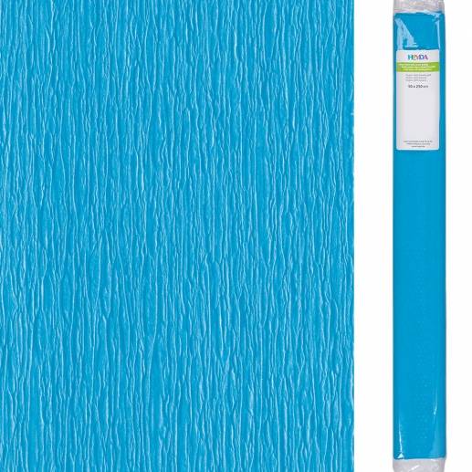 Kräppapper 50 x 250 cm - Sky Blue - 60% Stretch