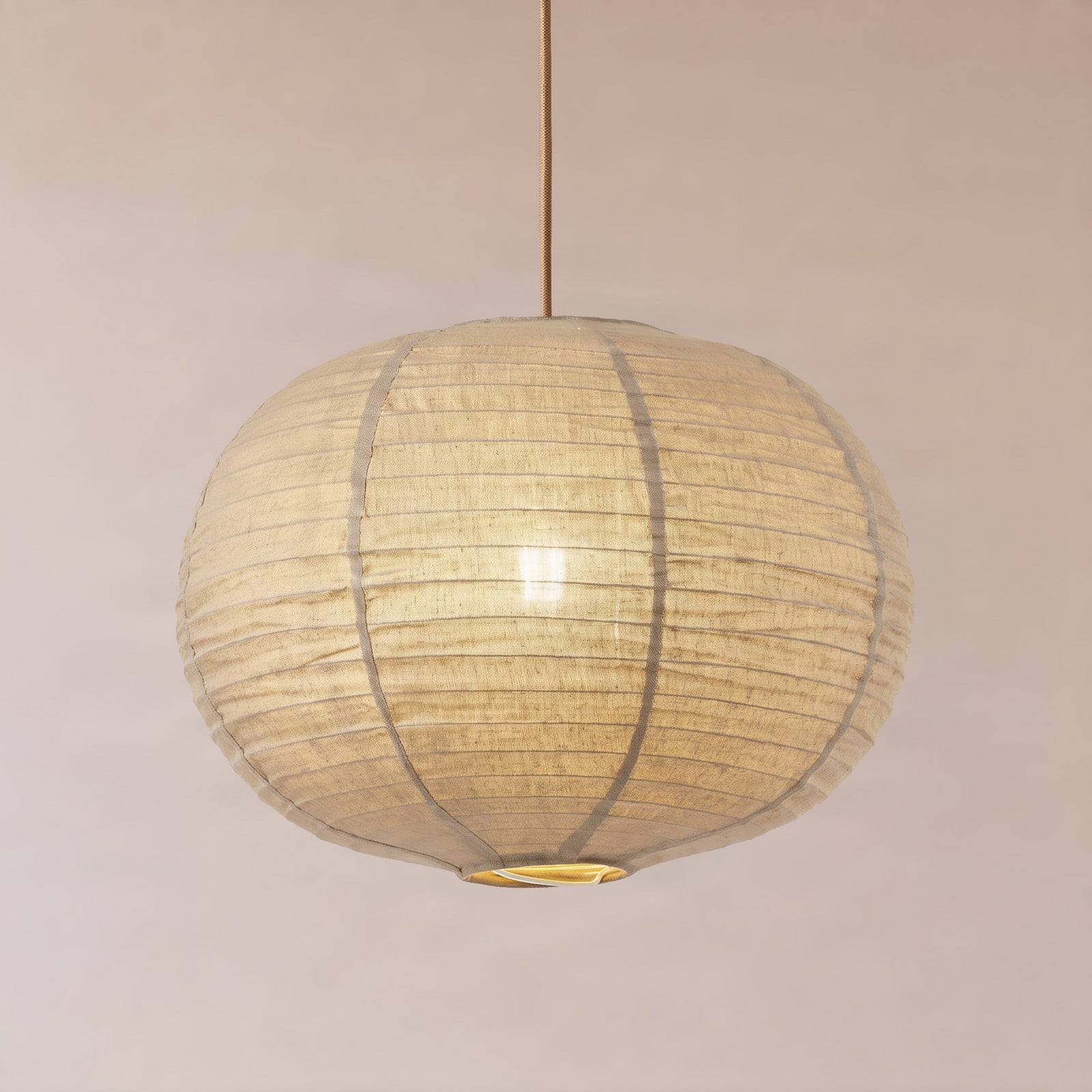 Pendel lampe Lindby, Autumn, dæmpbar, Grå, Stue, Stof / tekstil