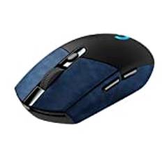 Mus-halkfri grepptejp passar för Logitech G304 ultratunn bekväm svettbeständig superlätt trådlös spelmus hud lätt att applicera självhäftande design (blå)