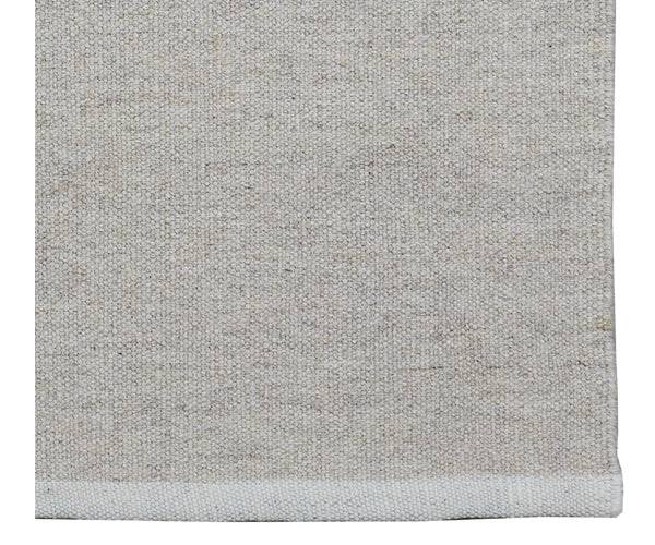Massimo Escape Kelim Tæppe - 200x300 - Light Beige Med Kantebånd