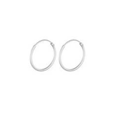 MICRO PLAIN HOOPS 15MM | SØLV