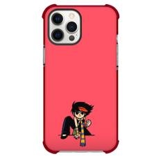 Scott Pilgrim Knives Chau Phone Case For iPhone Samsung Galaxy Pixel OnePlus Vivo Xiaomi Asus Sony Motorola Nokia - Knives Chau Fierce In Orange Background