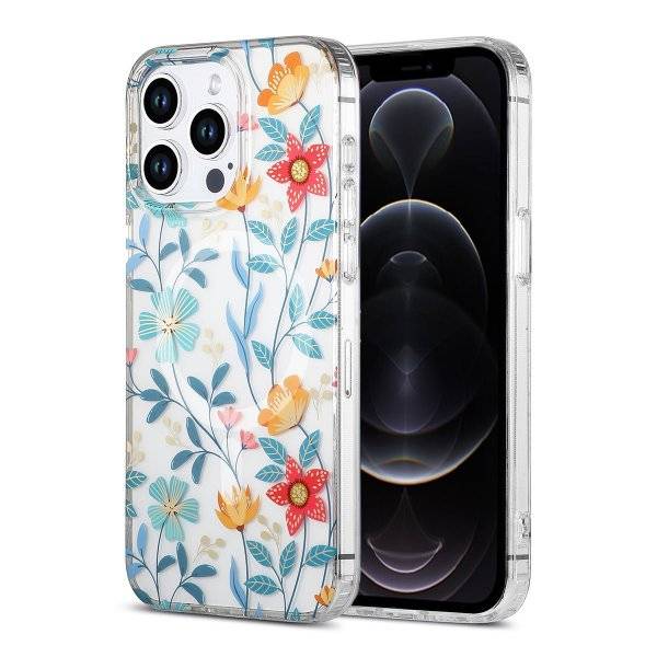 iPhone 12 Pro Max Cover Blomstermønster MagSafe Grene