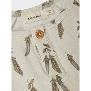 Lil' Atelier - Geo SS Slim Top, Turtledove