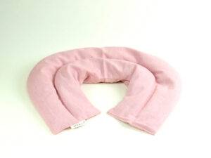 Nakke varmepude, økologisk - Rosa