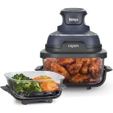 Ninja FN101UKGY CRISPi 4-in-1 Portable Glass Airy Fryer, Cyber Space Blue