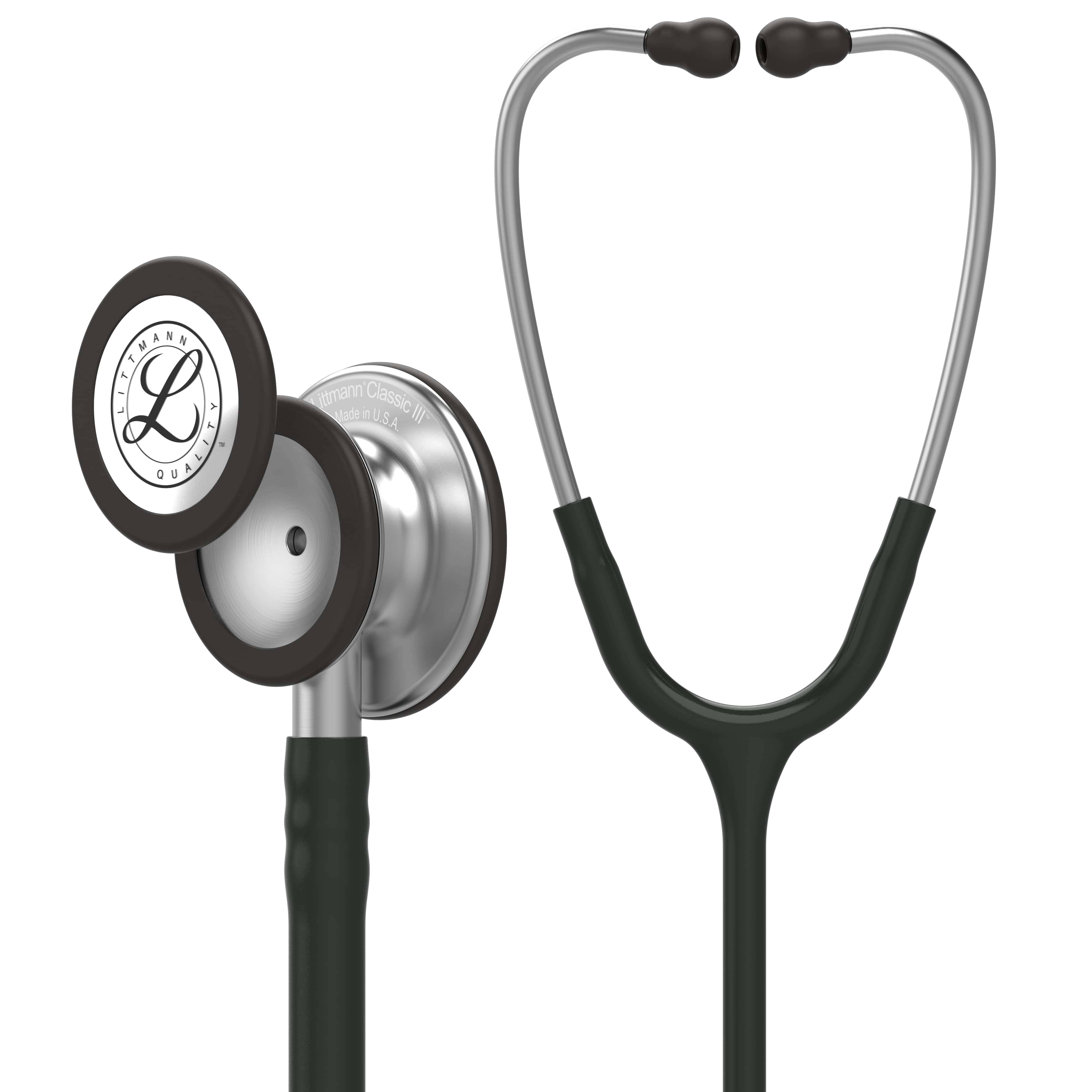 Littmann classic III stetoskop sort | med mat klokke og bøjler - Med etui fra Doctor Bags