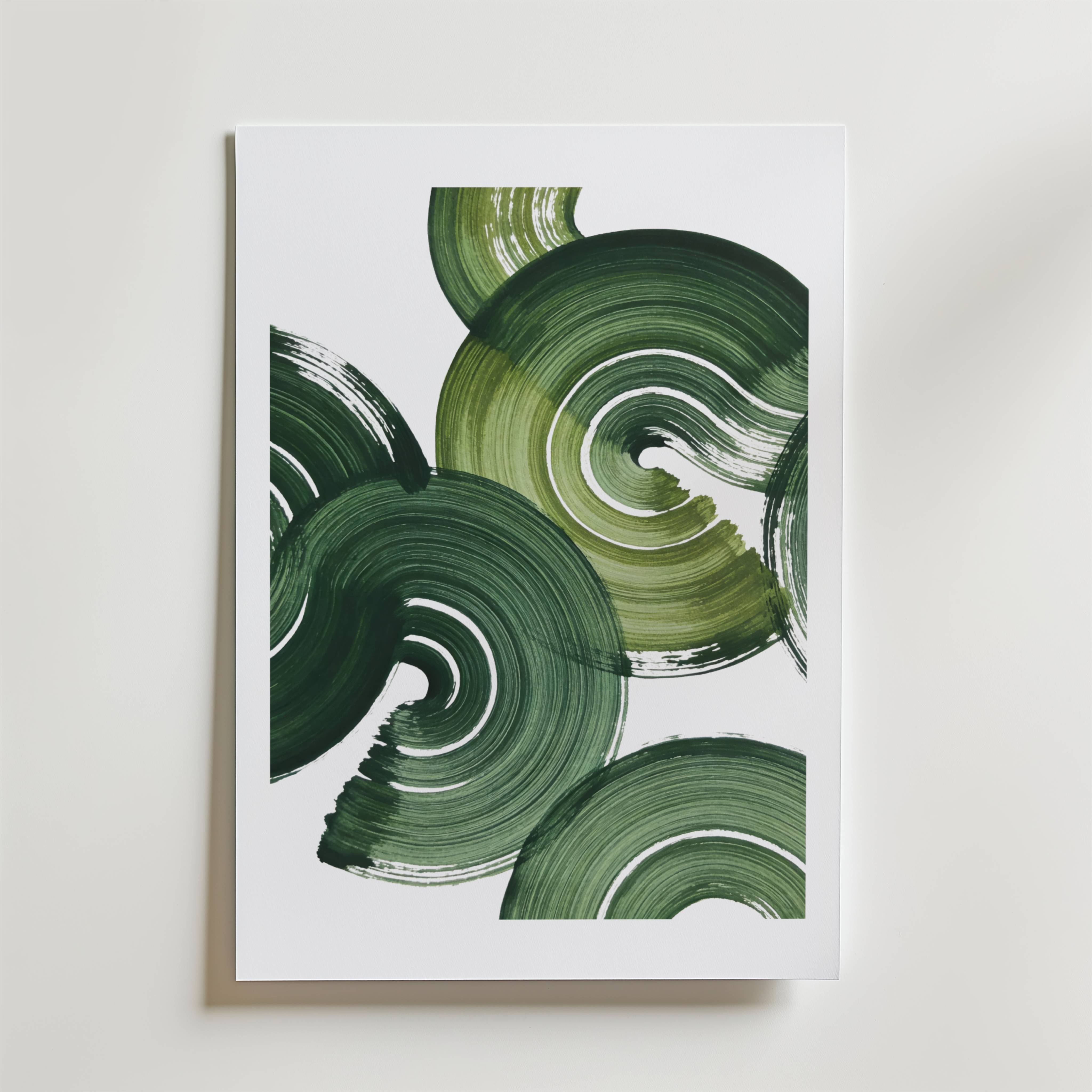 Verdant Motion No. 1 Poster - Premium Canvas 30x40 cm