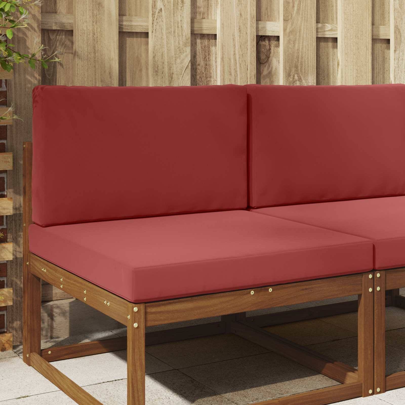 Udendørs Sofa Pude 2 pcs Vinrød Polyester