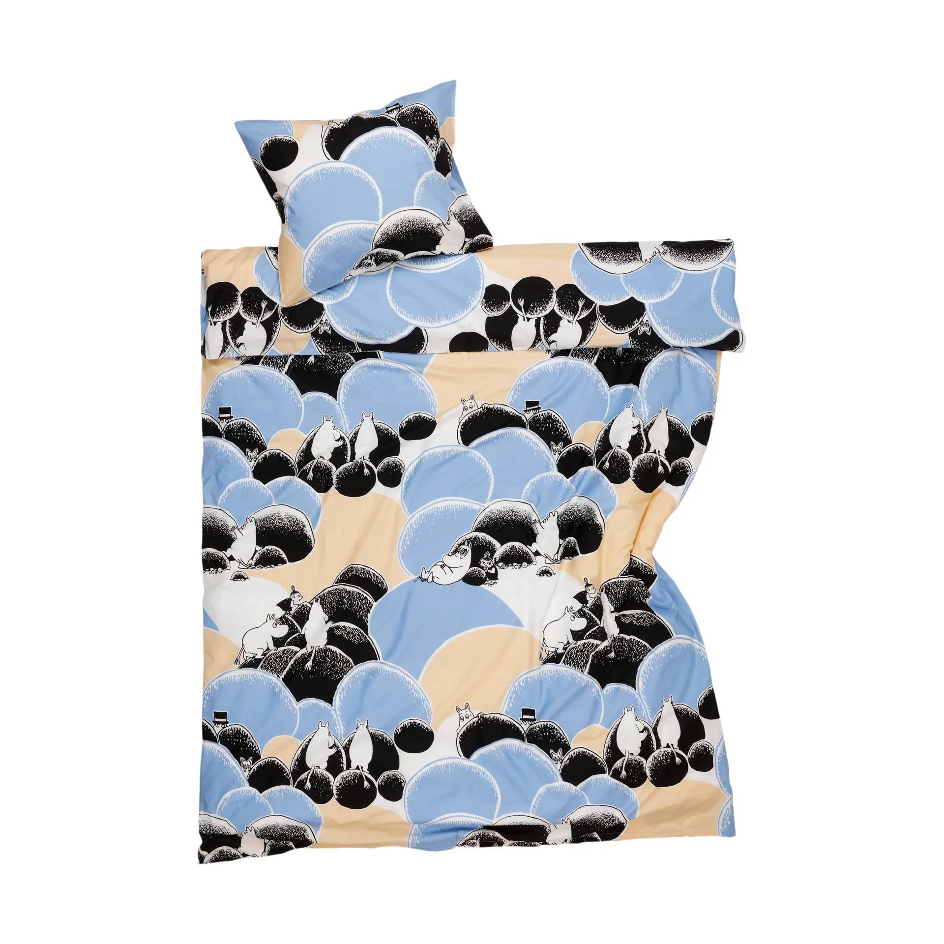 Moomin Arabia Mumin bäddset 150x210 cm Småsten - Multi