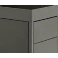 HAY New Order Trolley/B3 Drawer And Tray Top incl. Lock 34x68 cm - Army