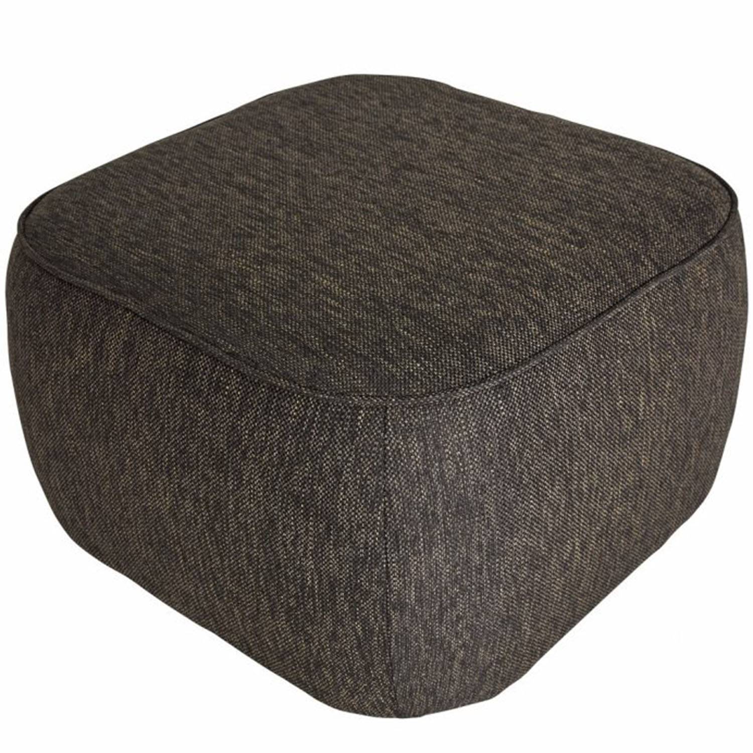 Hübsch Cube Puf - Sækkestole & Puffer Polyester Brun - 021401