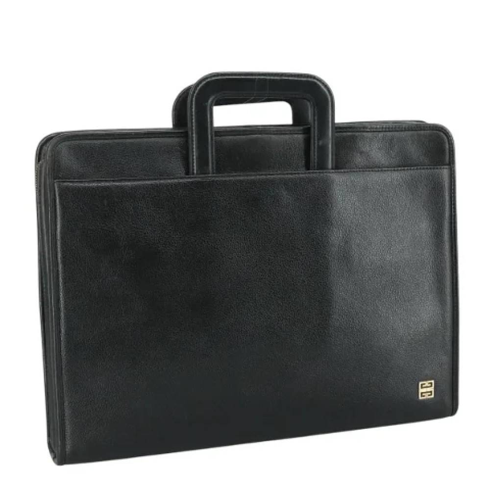 Givenchy Pre-owned Pre-owned Laeder hndtasker - Vintage - Dame - Sort - ONE SIZE - Tyl